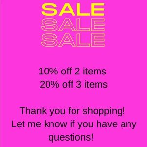 10%- 2 items. 20%- 3 items.